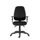 Работен стол Antares 1540 ASYN BR16, дамаска D2, черен