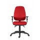 Работен стол Antares 1540 ASYN BR16, дамаска D3, червен