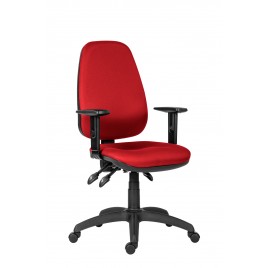 Работен стол Antares 1540 ASYN BR16, дамаска D3, червен