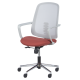 Работен офис стол Carmen 7063 - сив-червен Работен офис стол Carmen 7063 - сив-червен